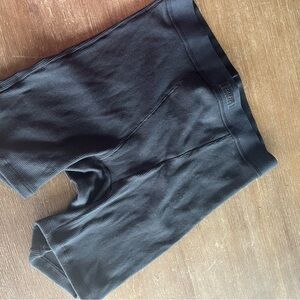 SKIMS Black Ribbed Shorts